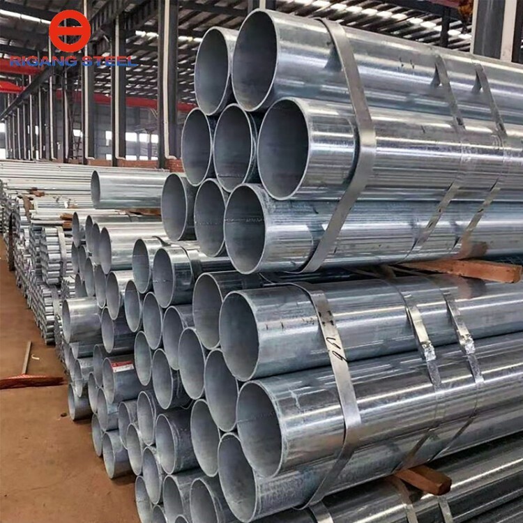 Galvanized Gi Carbon Steel round Pipe ERW Technique JIS/GS/ASTM A500/API Certified Greenhouse Use with Welding Punching Services