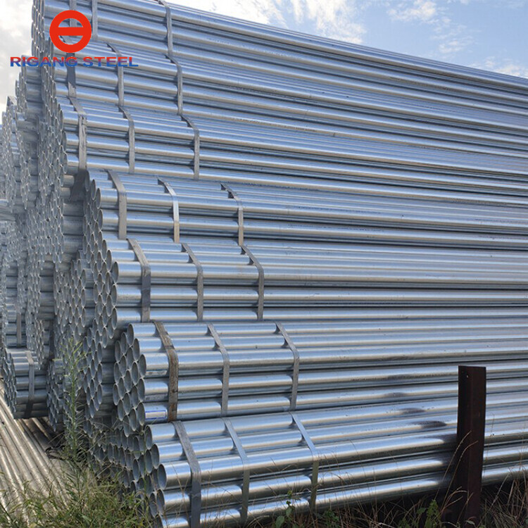 Galvanized Gi Carbon Steel round Pipe ERW Technique JIS/GS/ASTM A500/API Certified Greenhouse Use with Welding Punching Services