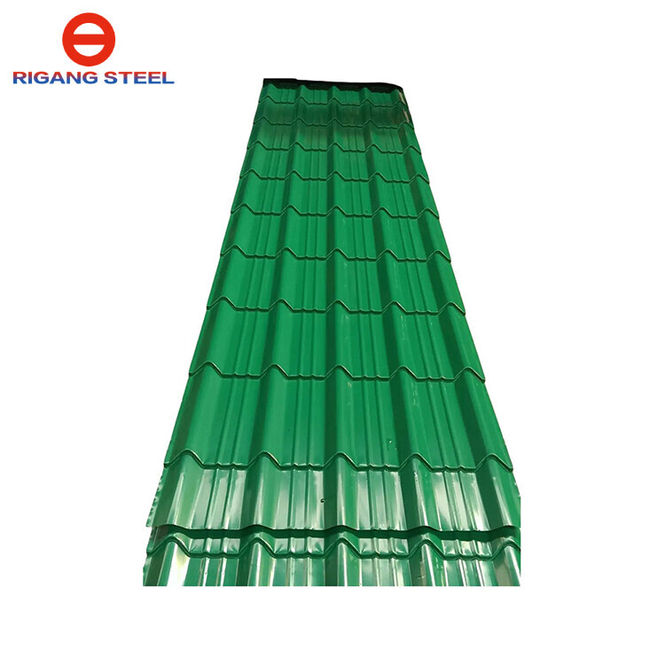High Strength Q235B 100mm Length PPGI Roofing Sheet Color Coated Steel Roofing Ral Color Corrugated Steel Plate