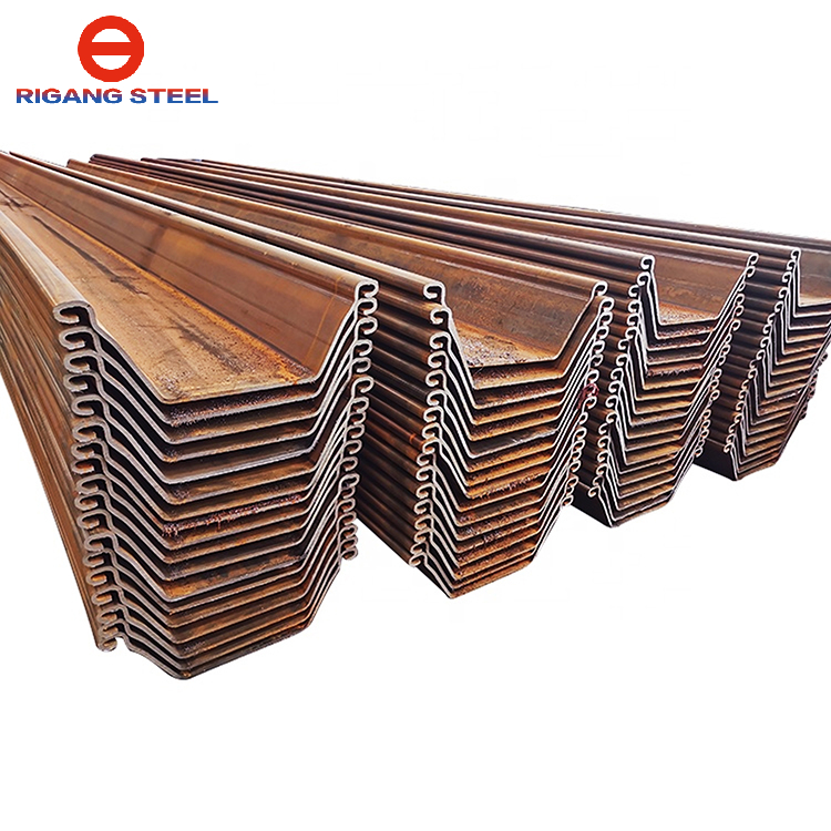 Factory Price U Z Type Steel Sheet Piles Stock 400mmx6m U Shape Steel Sheet Pile