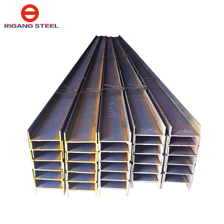 S235JR / S275JR / Q355B hot rolled steel H beams I beams size for building materials