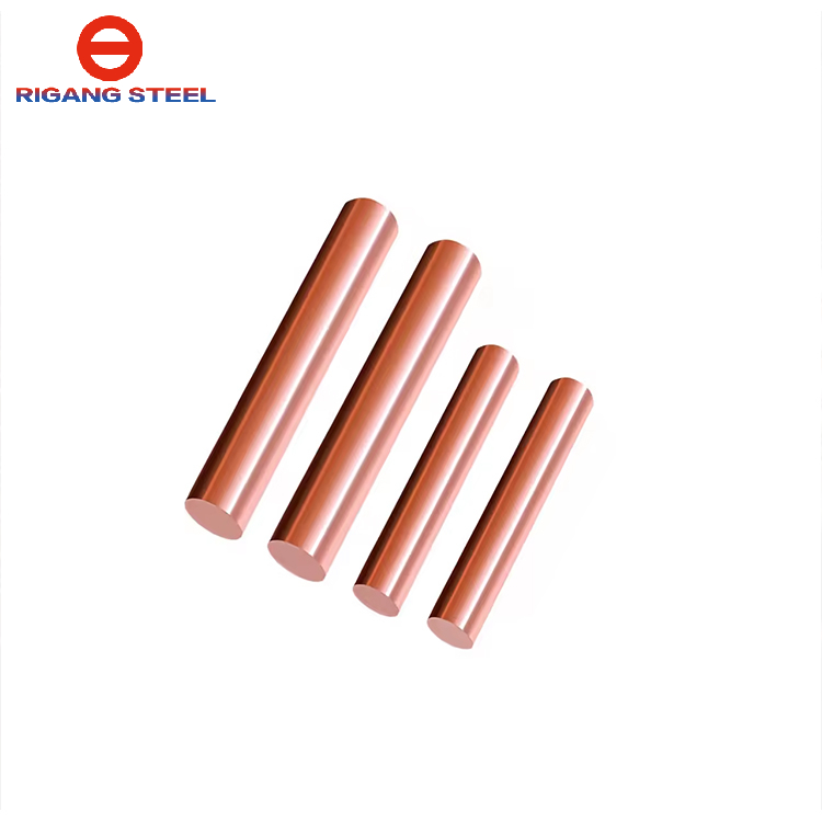 Solid Red Copper round Bar for Electrolysis & Mechanical Parts Bending Cutting Welding Processing Services