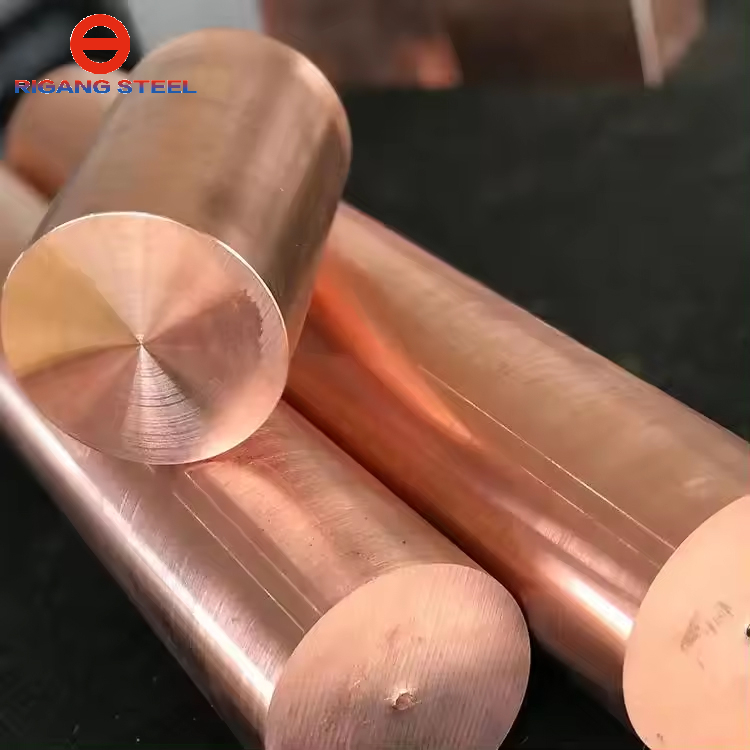 Solid Red Copper round Bar for Electrolysis & Mechanical Parts Bending Cutting Welding Processing Services