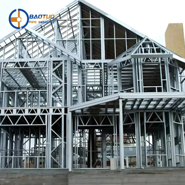 Modern 3-Story Large Span Prefabricated Steel Structure Building Design for Urban Office/Hotel