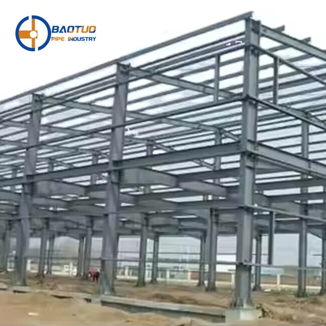 Modern 3-Story Large Span Prefabricated Steel Structure Building Design for Urban Office/Hotel