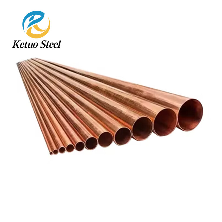 High Purity 99.9% Copper Tube 6mm 8mm 10mm Copper Pipe For Air Conditioning
