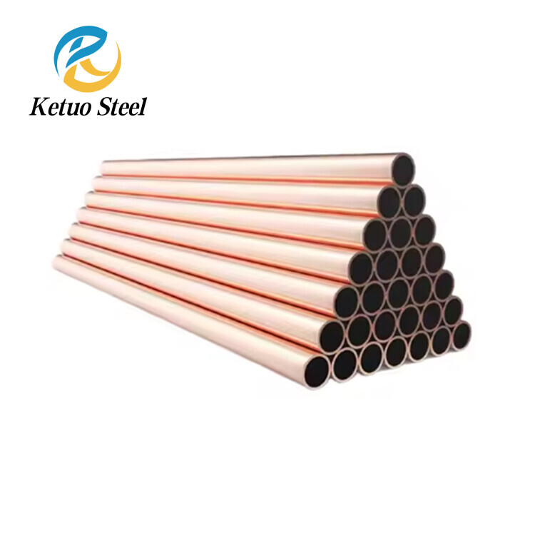 Purple Copper Pipe TP2 air Conditioning Copper Pipe Manufacturers Refrigerator Refrigeration PipeCoil Wholesale