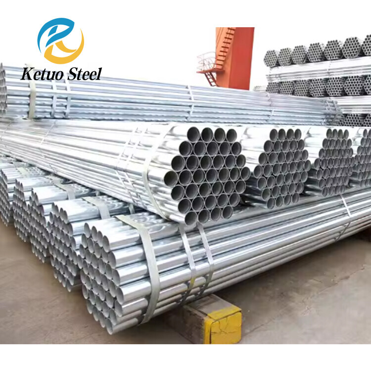 Building Materials Customized Welded Steel Pipes Gi Galvanized ERW Carbon SteelWelded Pipe for Construction