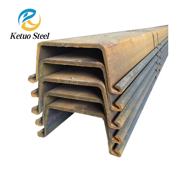Low Price U Type Hot Rolled Steel Sheet Pile Carbon Building Surface Technique CIF Material Origin FOB Certificate
