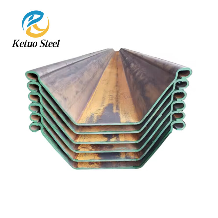Chinese supplier Sheet pile type 2 sheetpile steel profile u with low price