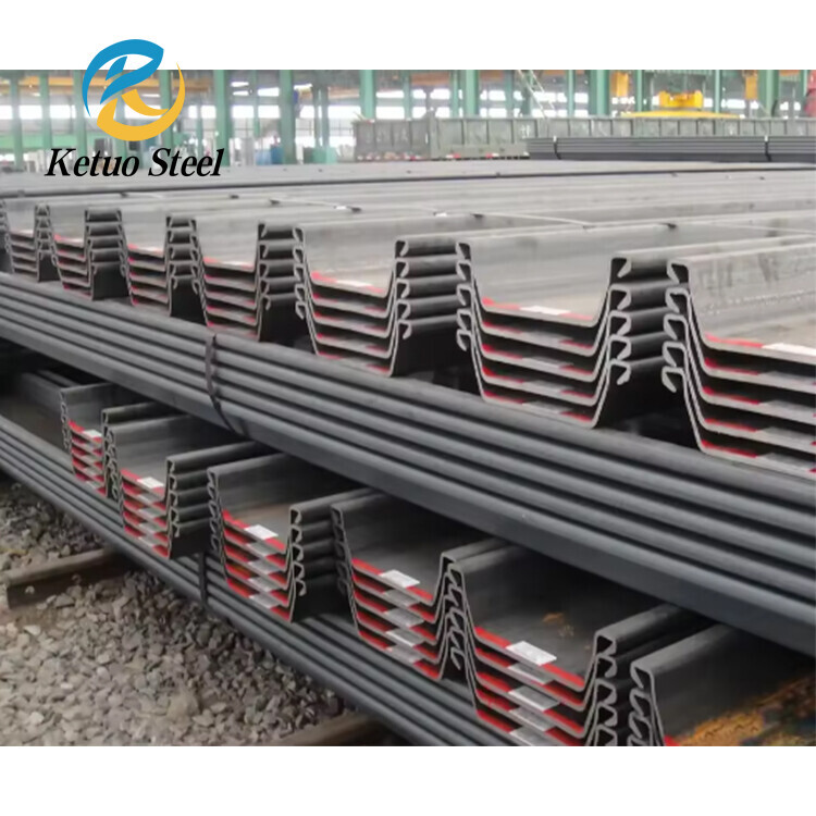 ASTM A572 Bridges Building Construction Hot Rolled Z Style Steel Sheet Pile