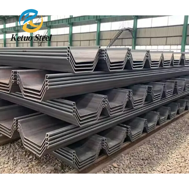 ASTM A572 Bridges Building Construction Hot Rolled Z Style Steel Sheet Pile