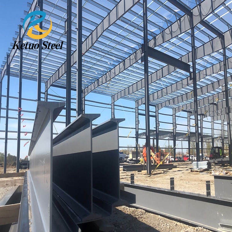 Light Steel Structure Prefabricated Metal Customized Construction Factory Portal FrameProcessing Workshop Building