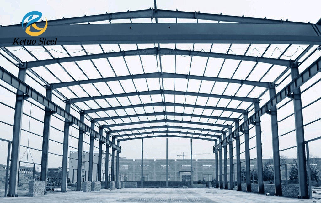 Hurricane Resistant Light Steel Structure Factory Workshop Hangar Prefab Steel WarehousePrefabricated Steel Structures Building