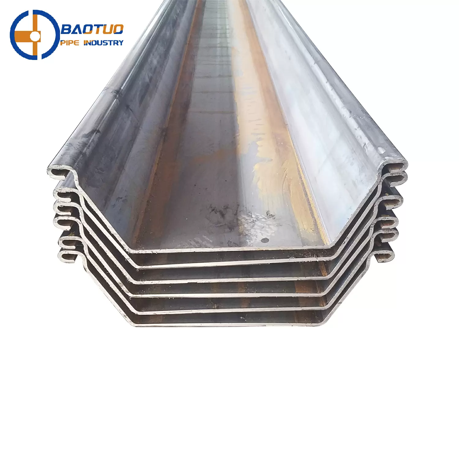ASTM A572 Bridges Building Construction Hot Rolled Z Style Steel Sheet Pile