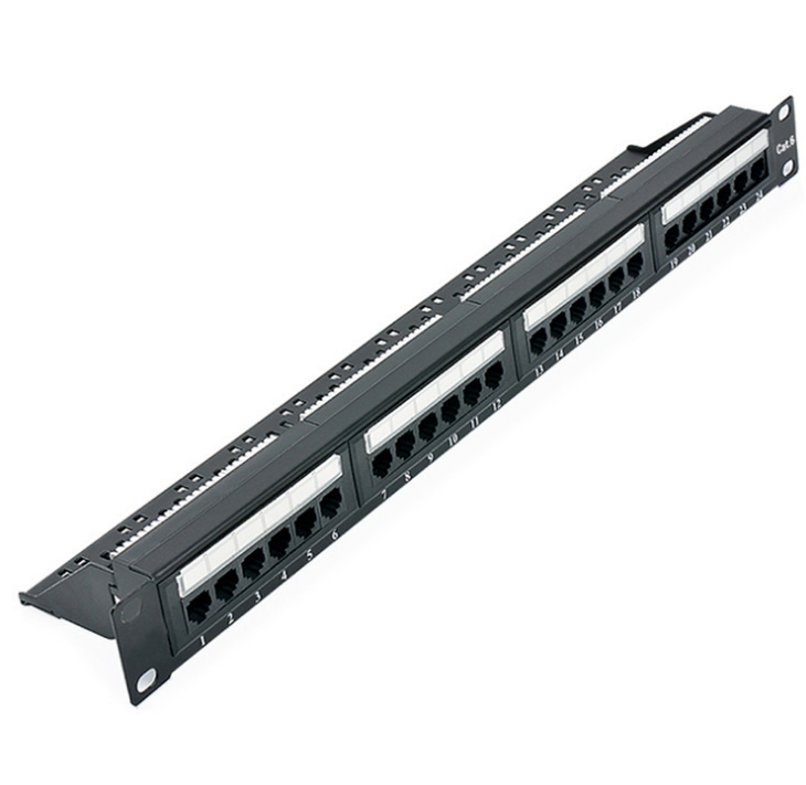 24 Port Patch Panel for CAT5E/6