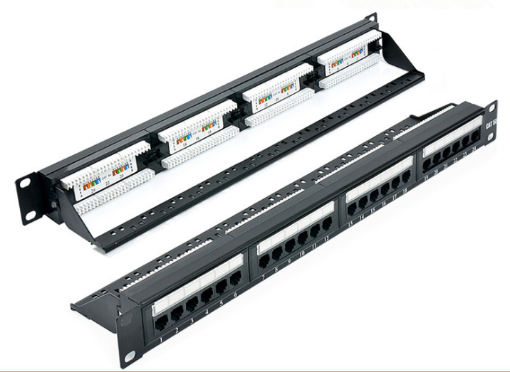 24 Port Patch Panel for CAT5E/6