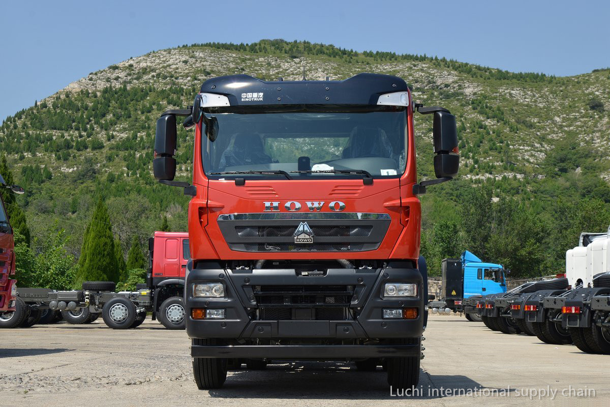 HOWO, TX7,  diesel, red,  460Hp, 6x4,  MT