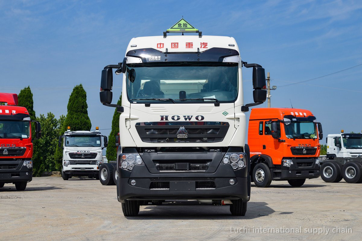 HOWO, TX7,  CNG, white,  460Hp, 6x4,  MT