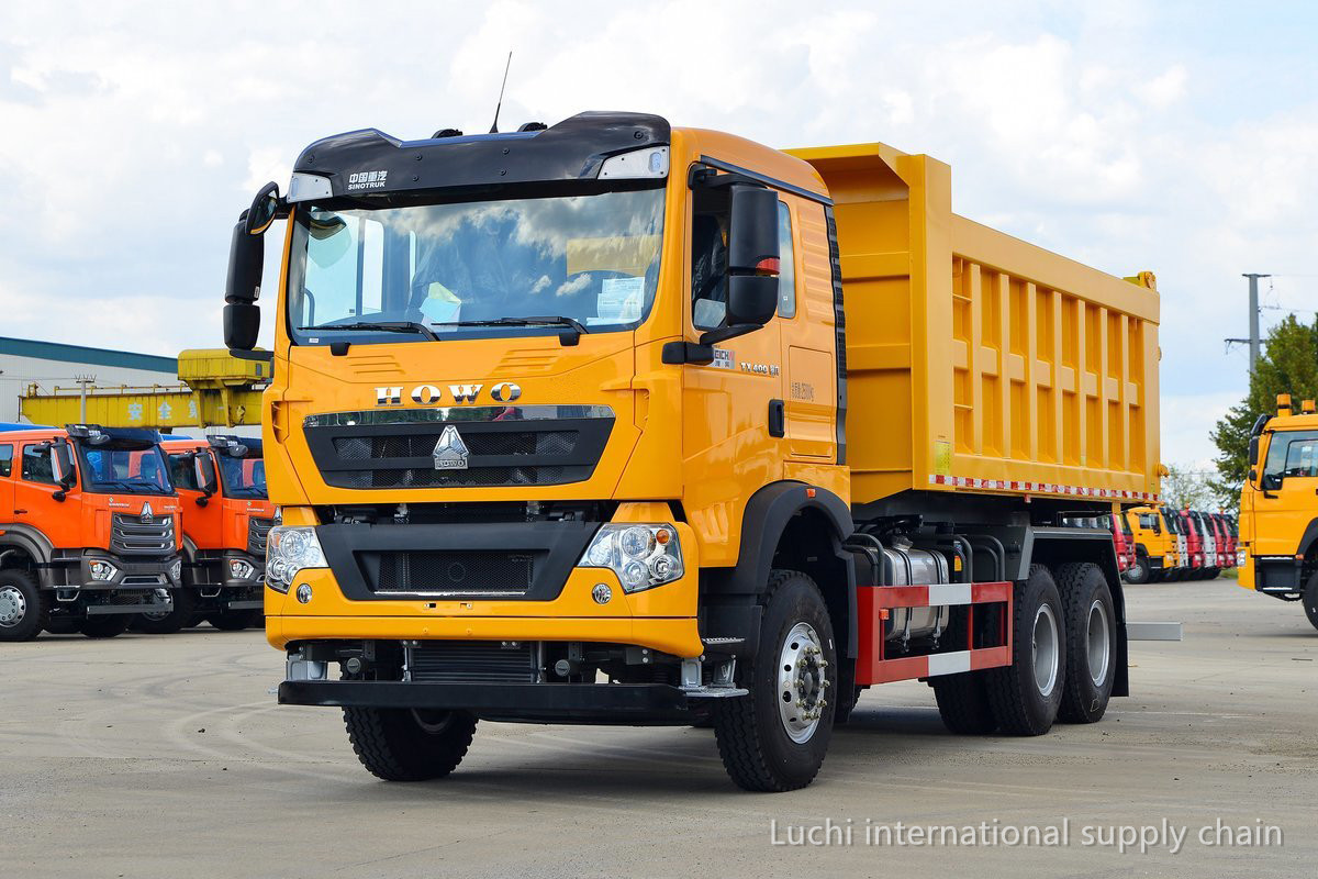 HOWO, TX7, 6.3m, yellow,  400Hp,  6x4, MT