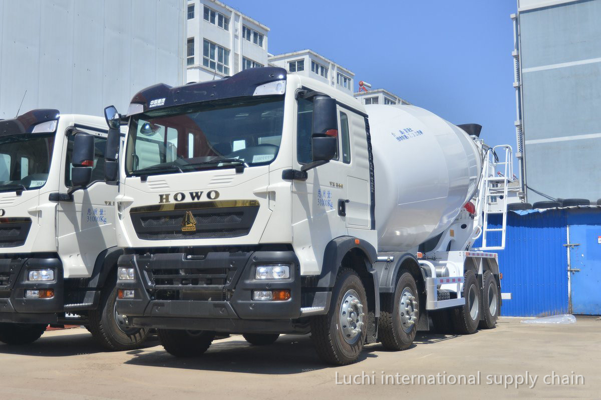 HOWO, TX,  diesel, white,  340Hp, 8x4, MT, 7.5m3, concrete mixer