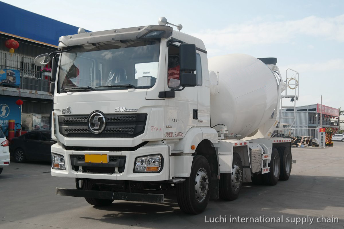 Shacman, M3000,  diesel, white,  336Hp, 8x4, MT, 7.5m3, concrete mixer