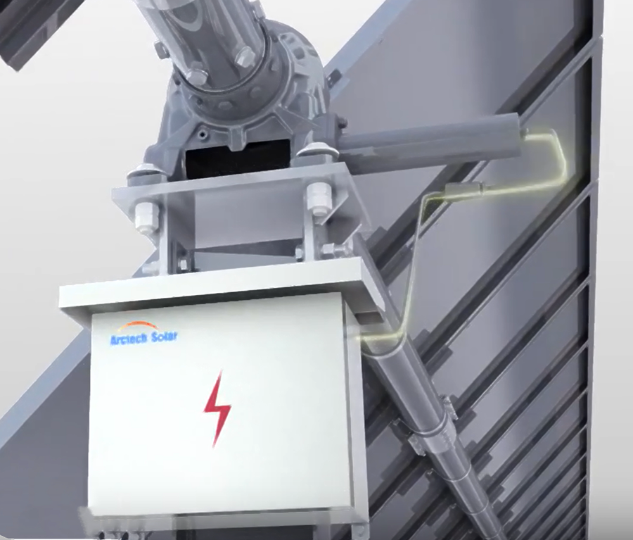 Solar tracker for photovoltaic tracking bracket