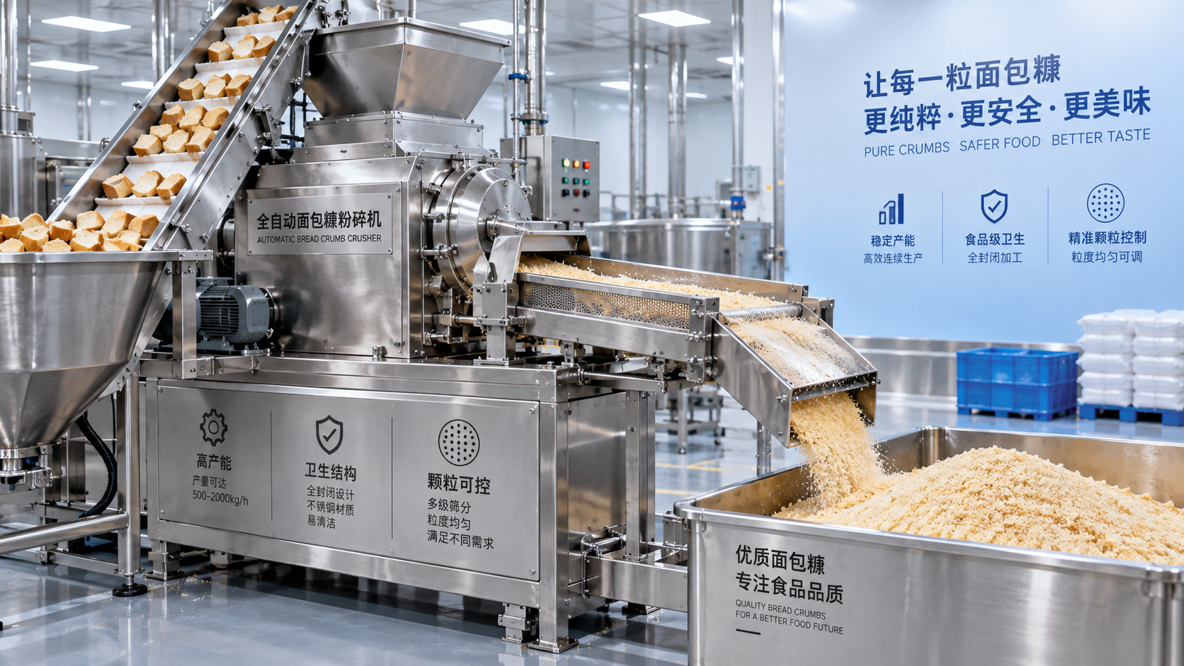 不同型号之间的面包糠生产设备价格差异由哪些因素造成