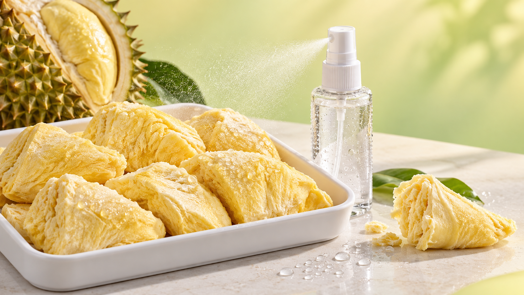 How to rehydrate freeze-dried durian quickly without losing texture