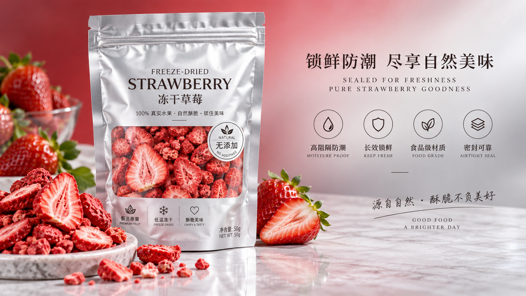 零食用脱水草莓如何在包装过程中保持酥脆