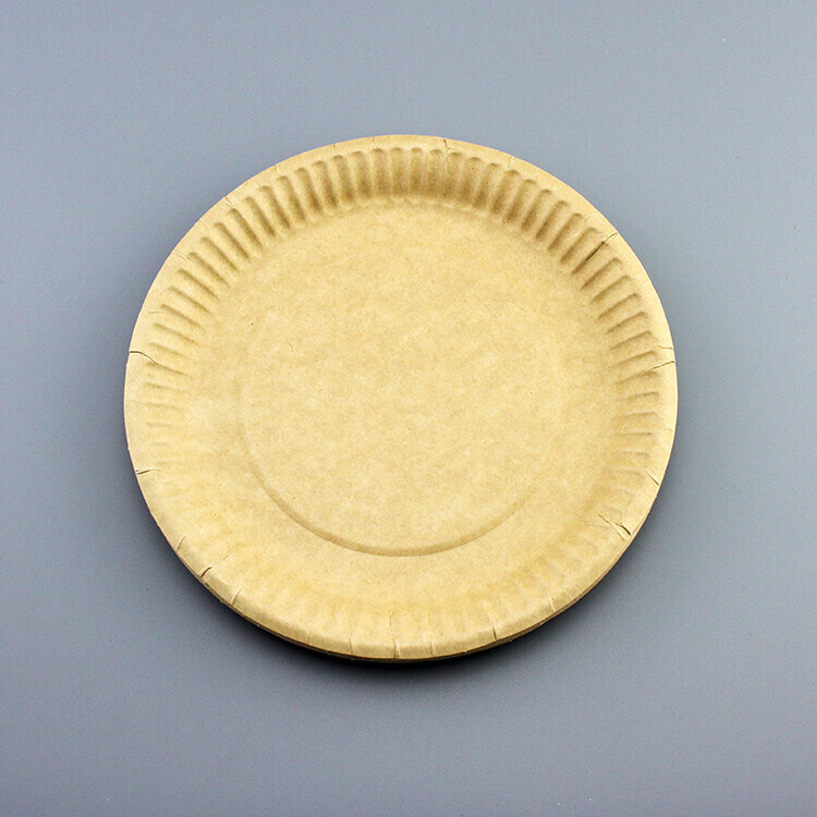 Round Kraft Paper Plate