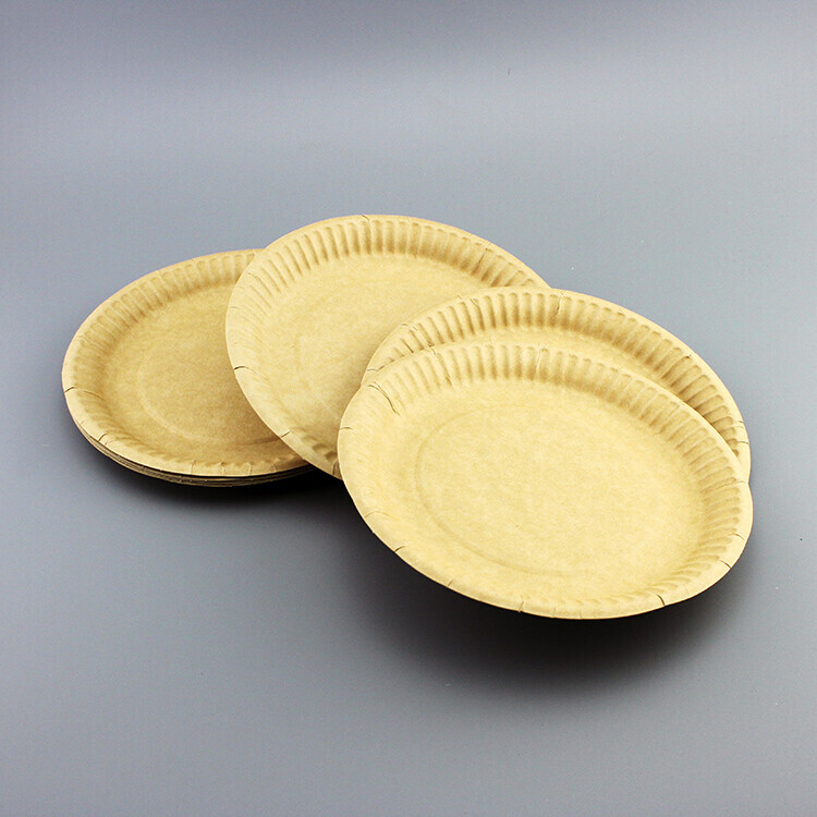 Round Kraft Paper Plate