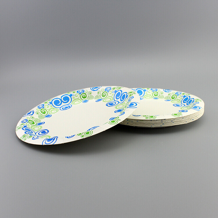 Round Printed Paper Plate