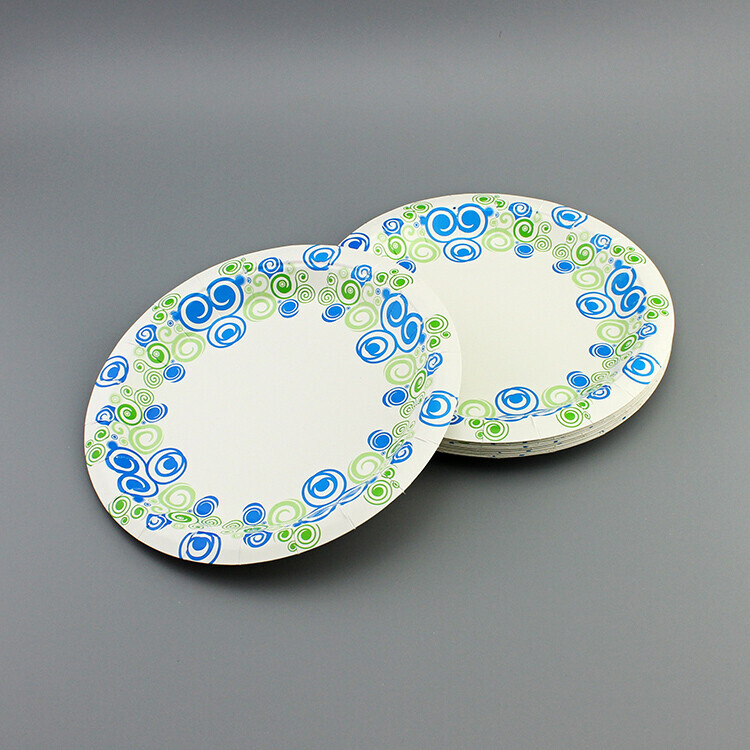Round Printed Paper Plate
