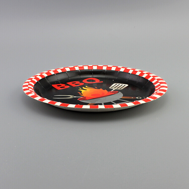 Round Printed Paper Plate