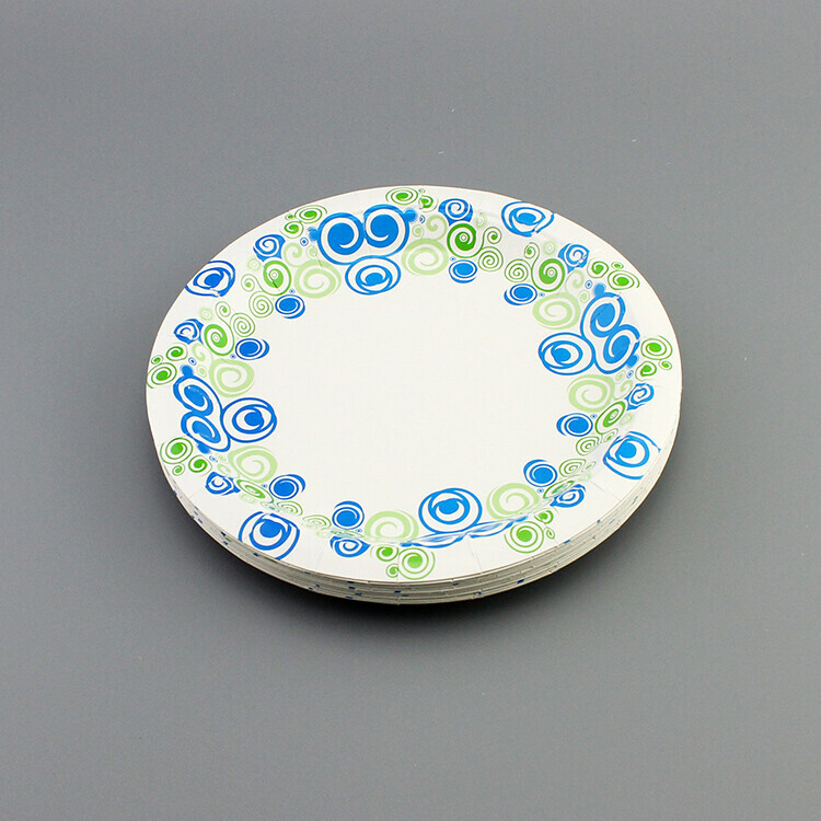 Round Printed Paper Plate
