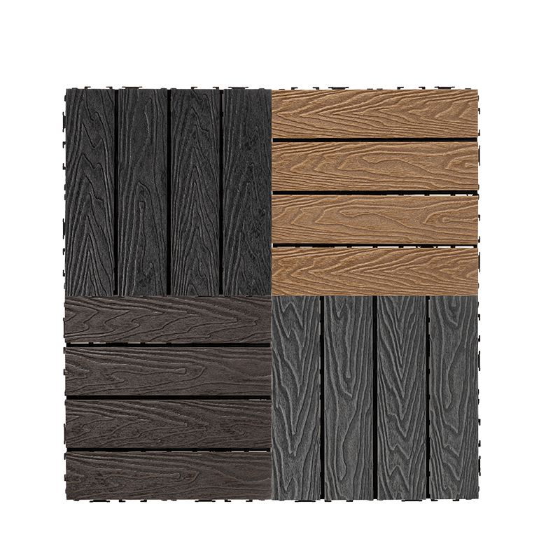 WPC outdoor flooring-Black