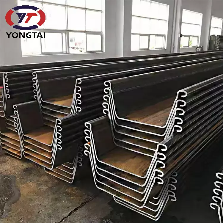 Carbon Hot rolled U type steel sheet pile 