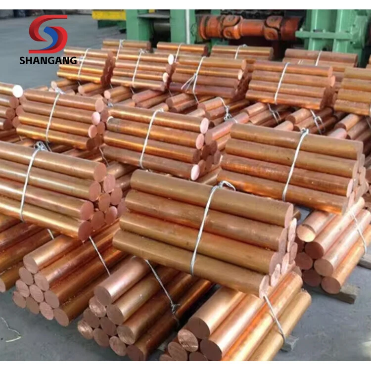 Factory Wholesale Price of Copper Bar Horizontal Continuous Casting Copper Rod MaterialComplete Bronze Brass Bar