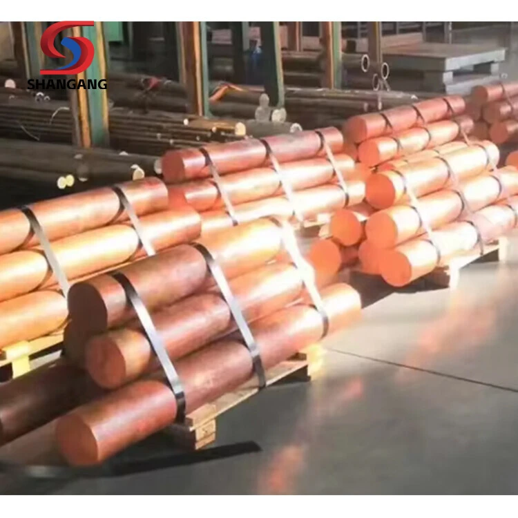 Factory Wholesale Price of Copper Bar Horizontal Continuous Casting Copper Rod MaterialComplete Bronze Brass Bar