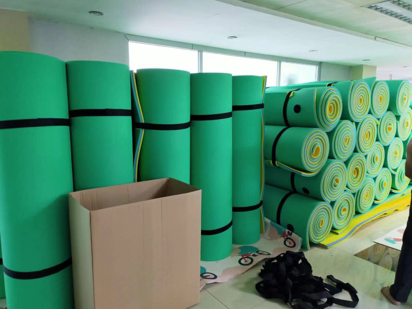 Floating bed on water