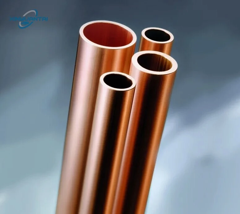 Factory Supply ASTM Raw Metal Material Pure Copper Tube Flexible For Making Household Water Pipe