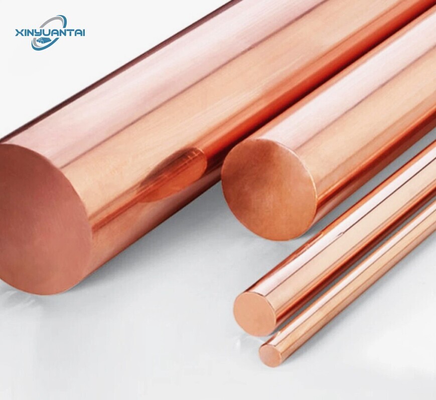 6mm red copper round bars 99.9% brass copper bar rod price per kg