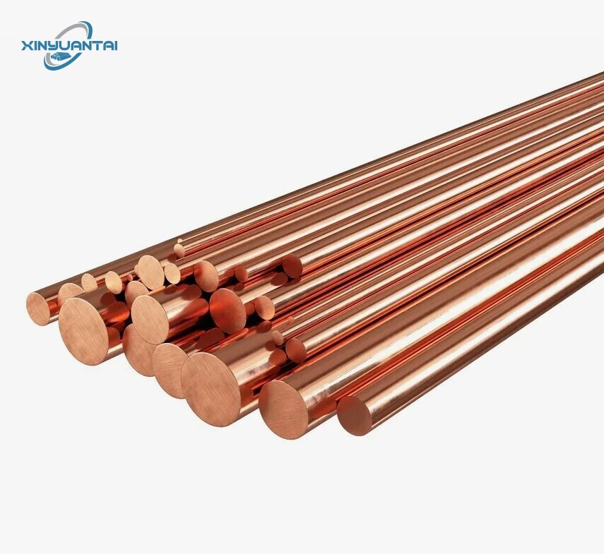 Pure Copper Earth Rod Red C11000 Copper Bar/Rod Copper Ground Bar For Sale Price