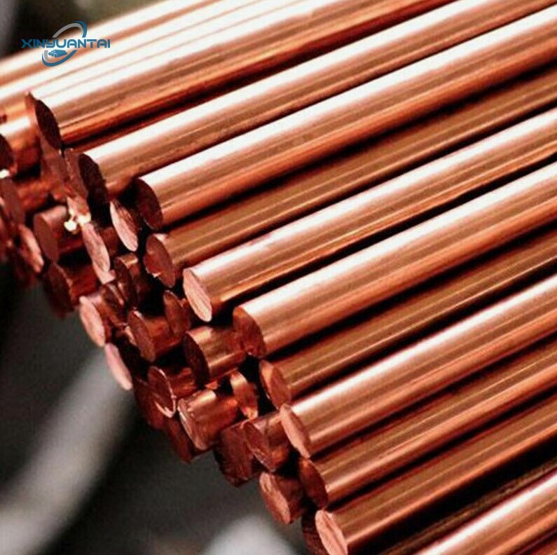 Pure Copper Earth Rod Red C11000 Copper Bar/Rod Copper Ground Bar For Sale Price