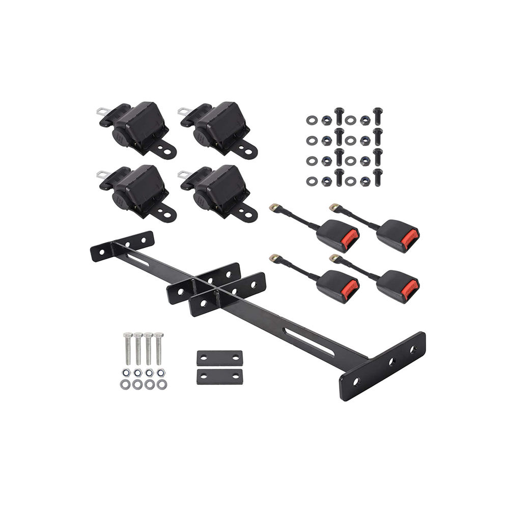 General purpose golf cart seat belt bracket assembly