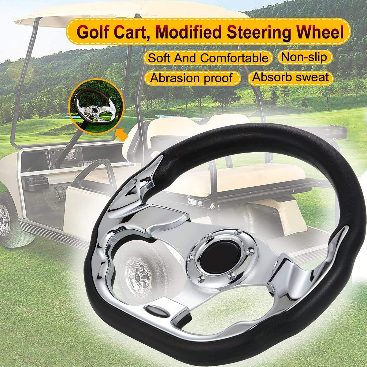 Global Golf car accessories luxury steering wheel
