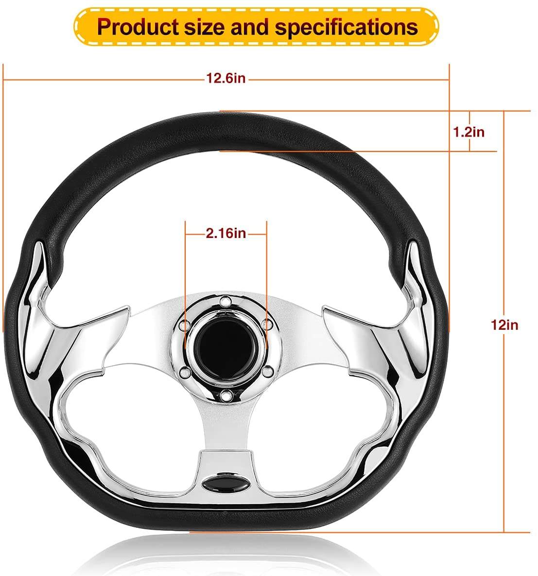 Global Golf car accessories luxury steering wheel