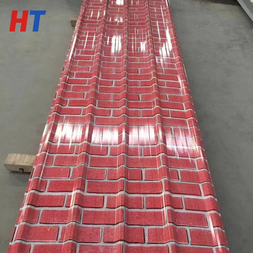 Brick Design PPGI Roofing Sheets, Printed Pattern Color Coated Steel Sheets