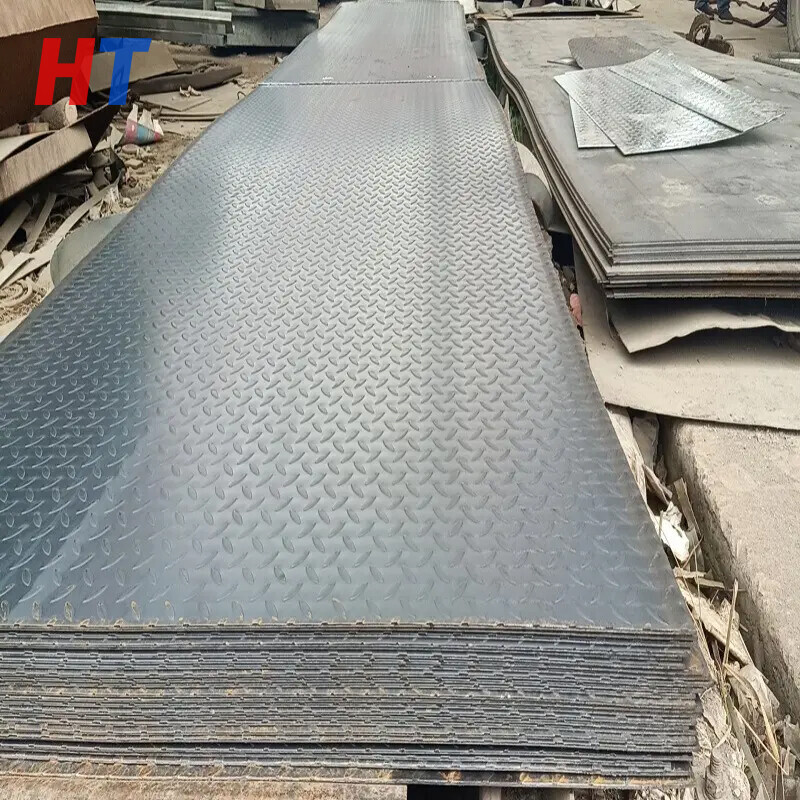Embossed Decorative Checkered carbon Steel plate Non slip for road use Mechanical engineering in China Embossed Decorative Checkered carbon Steel plate Non slip for road use Mechanical engineering in China